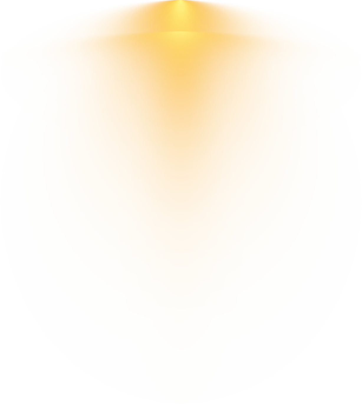Bright Yellow Spotlight. Scene. Light Effects. Glow light effect. Glowing lamp.